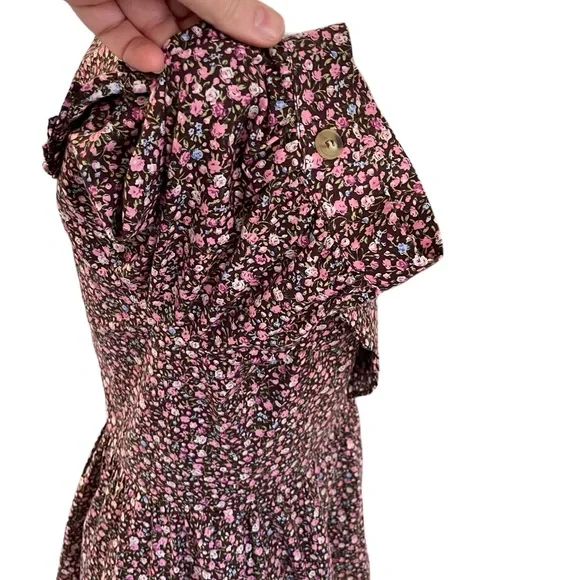 TUCKERNUCK Hyacinth House Ruffle Collar Ditsy Floral Sadie Mini Dress - Picture 4 of 16